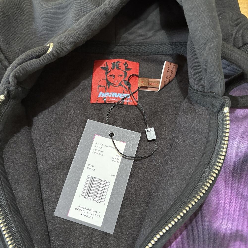Heaven by Marc Jacobs Collab The Smashing Pumpkins "Zero" zip-up hoodie NWT SZ L - Picture 7 of 11